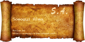 Somogyi Alma névjegykártya